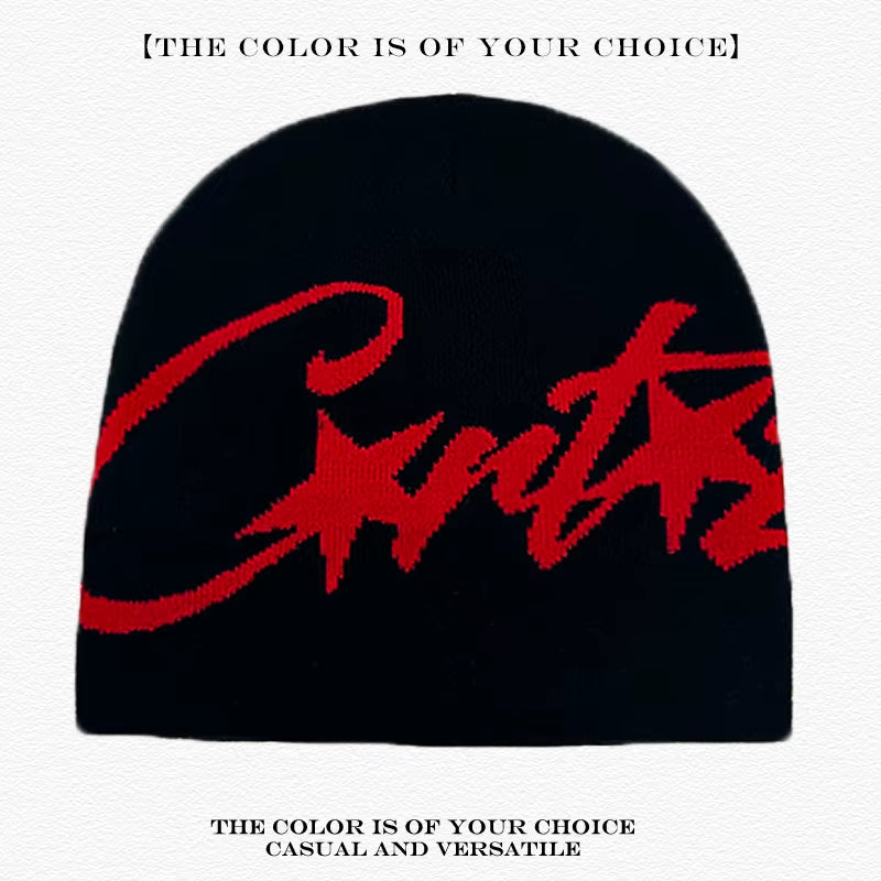 American Street Leopard Print Jacquard Letters Star Knitted Hats Warm Camo Men Women Fashion Personal Versatile Beanies Hip-Hop