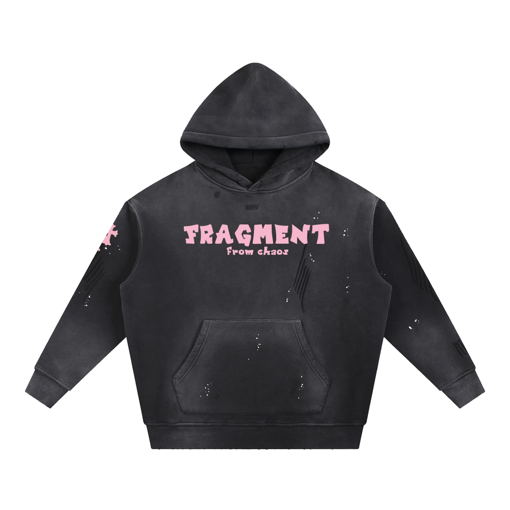 Fragment Vintage Washed Frayed Fleece Hoodie